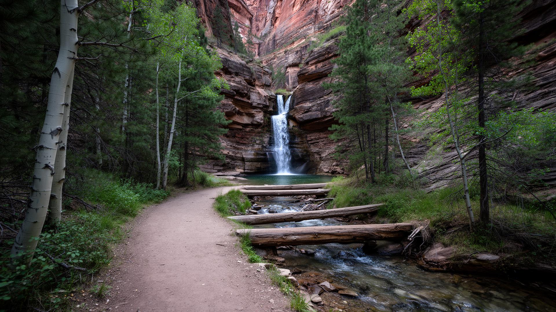 Grotto Falls in Payson Canyon — The Easy Family Waterfall Hike Most People on I-15 Drive Past