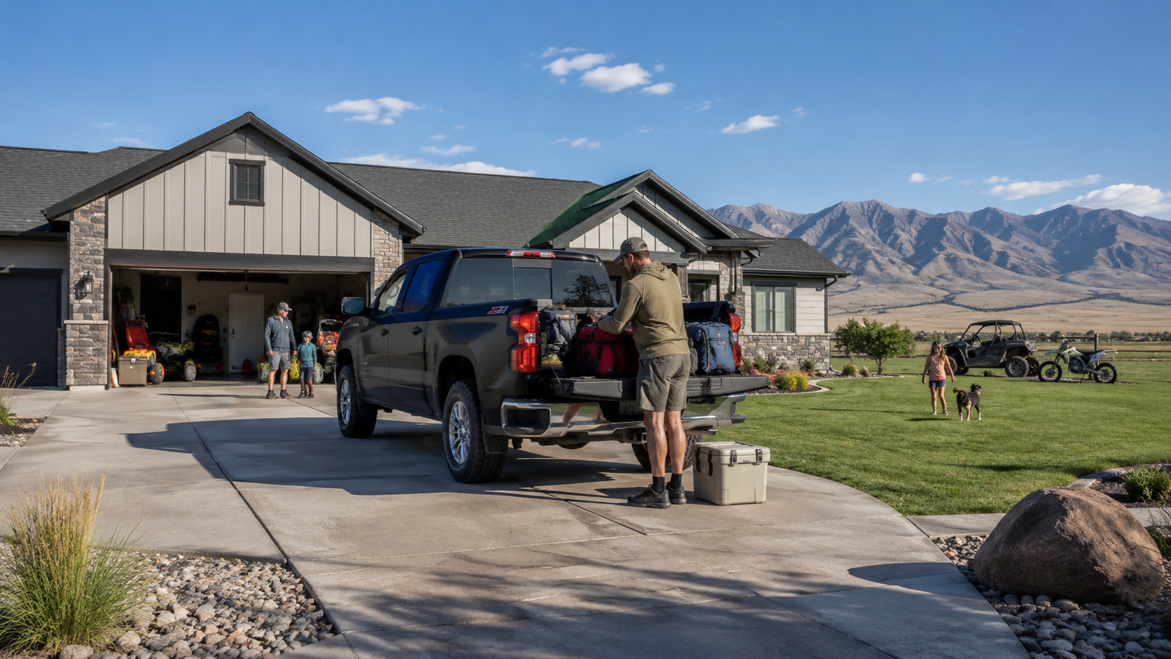 Modest Central Utah home with gravel side yard and room for a camper